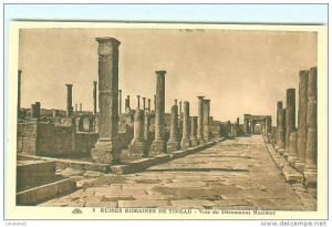 Ruines Romaines de TIMGAD /  Voie du Décumanus Maximus