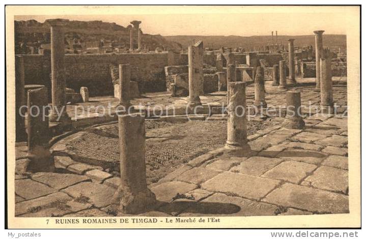 dg21250 Timgad Ruines Romaines Marche de l Est Kat. Algerien