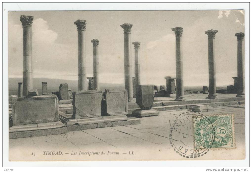 Timgad     Les Inscriptions du Forum
