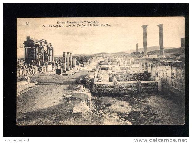 038708 ITALY Ruines Romaines de TIMGAD Vintage PC
