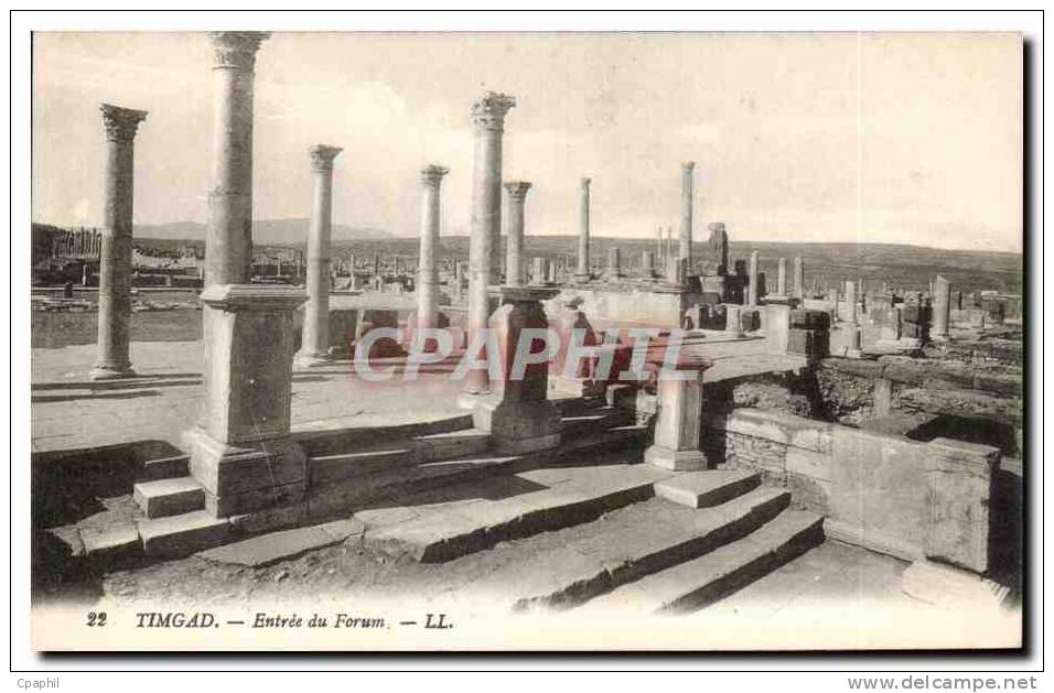 CPA Timgad Entree du Forum