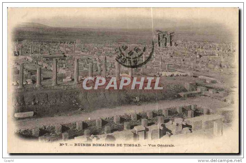 CPA Ruines Romaines De Timgad Vue Generale Tunisie