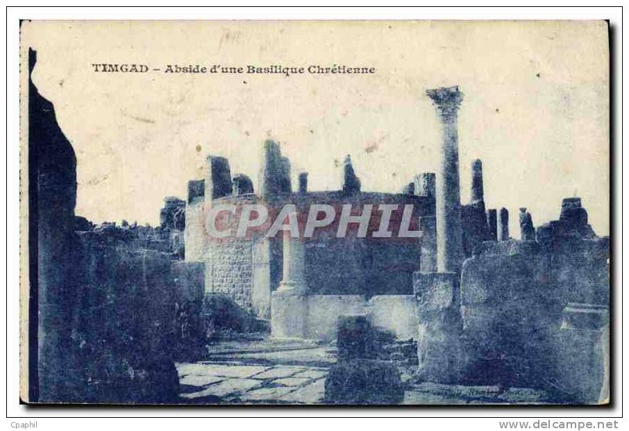CPA Timgad Abside d'une Basilique Chretienne