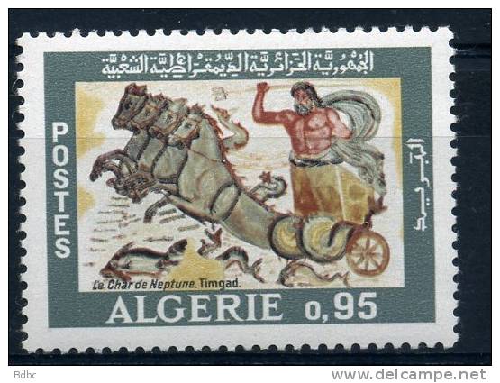 Algérie  1968 -  Char de Neptune - Timgad - MNH