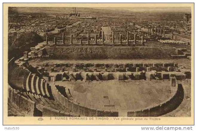 CPA ALGERIE - RUINES ROMAINES DE TIMGAD