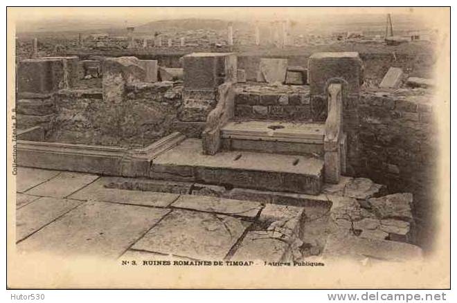 CPA TIMGAD - ALGERIE - RUINES ROMAINES
