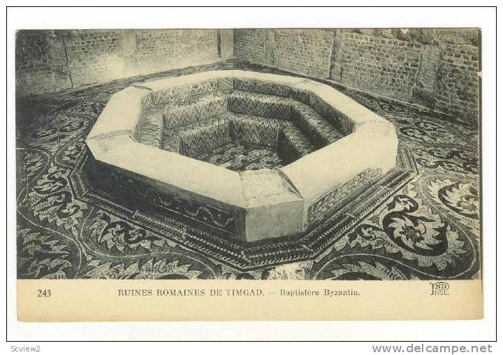 TIMGAD , Algeria, 00-10s   Baptistere Byzantin