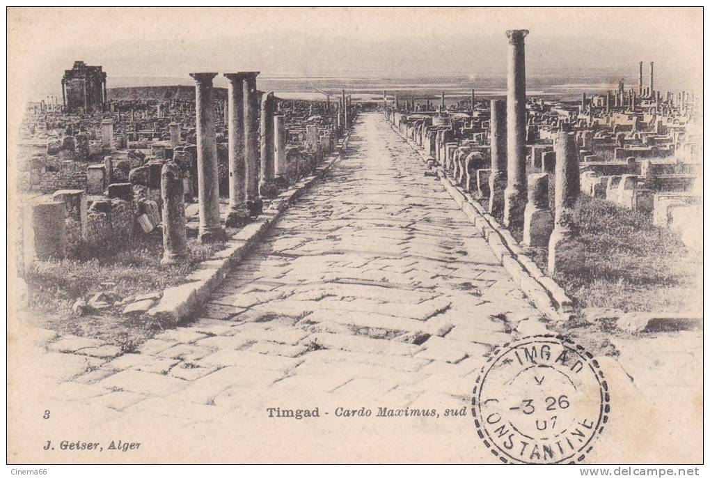 TIMGAD - Cardo Maximus, sud