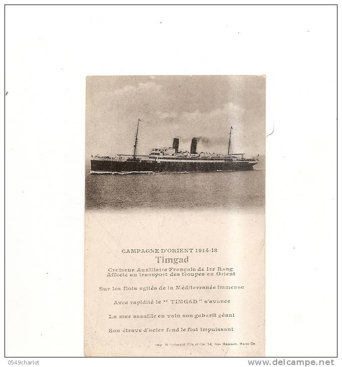 campagne d'orient 1914/1918 le timgad