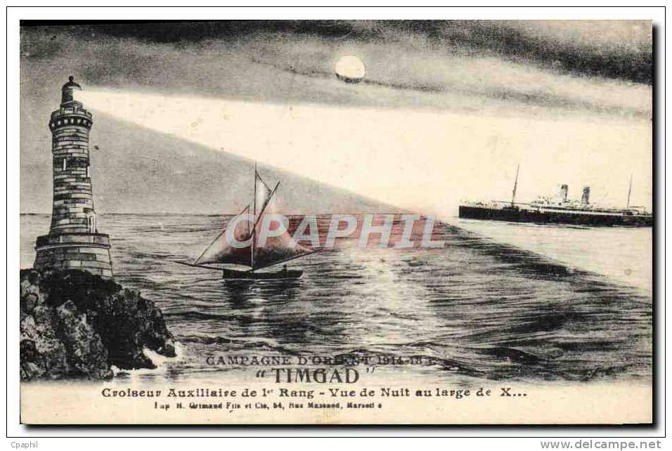 CPA Bateau Paquebot Timgad Croiseur auxiliaire de 1er rang