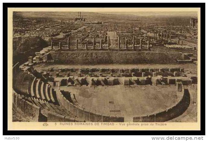 ALGERIE - RUINES ROMAINES DE TIMGAD - (CPA)