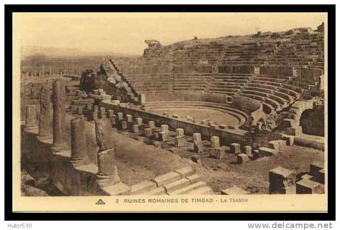 ALGERIE - RUINES DE TIMGAD - (CPA)