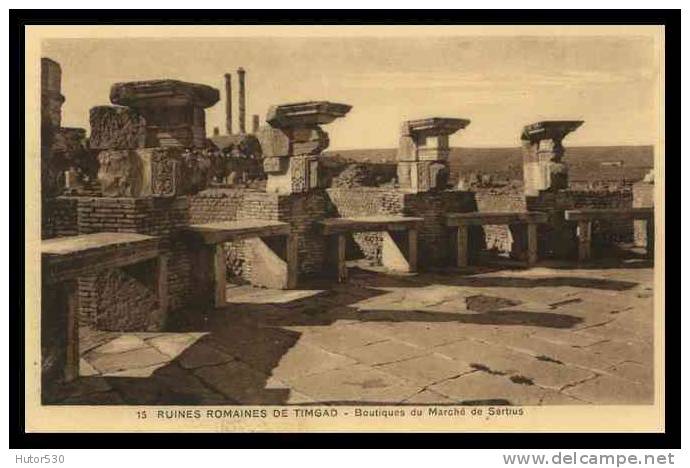 ALGERIE - RUINES ROMAINES DE TIMGAD - (CPA)