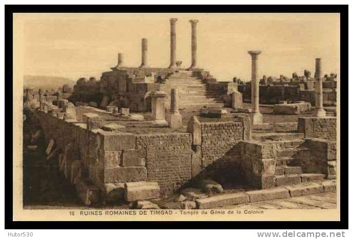 ALGERIE - RUINES ROMAINES DE TIMGAD - (CPA)