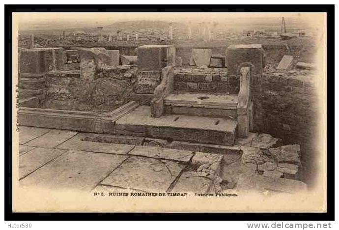 TIMGAD - ALGERIE - RUINES ROMAINES - (CPA)