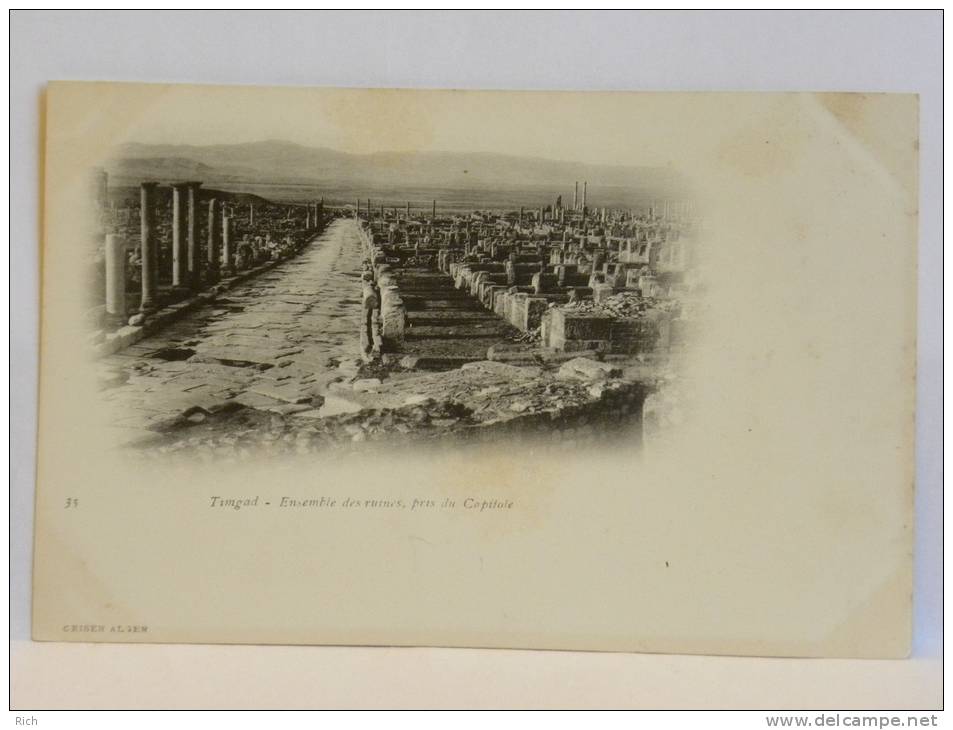 CPA précurseur - Algérie - TIMGAD - Ensemble des ruines pris du Capitole