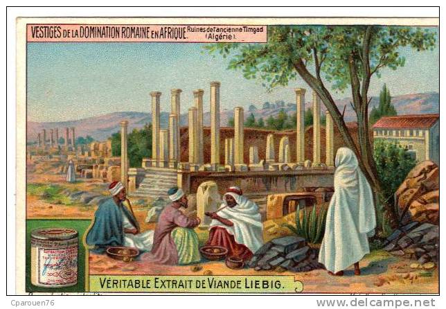 chromo ancienne  Liébig série vestiges de la domination romaine en Afrique Timgad Algérie