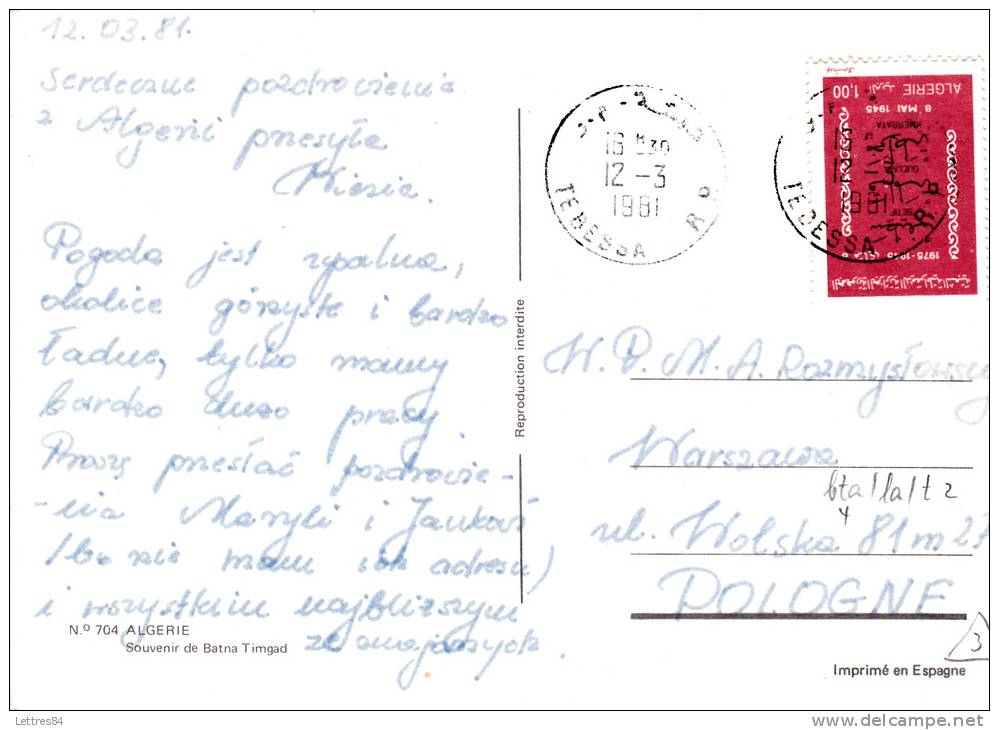 CP d´ Algérie , Batna Timgad