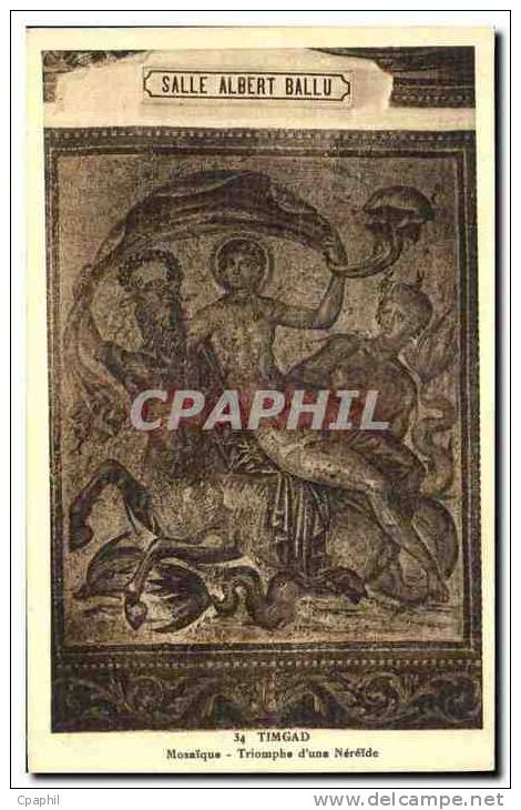 CPA Timgad Mosatque Triomphe d une Nereide Salle Albert Ballu