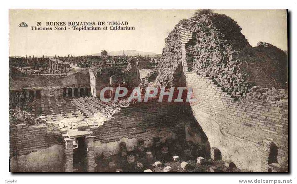 CPA Ruines Romaines De Timgad Thermes Nord Tepidarium et caldari