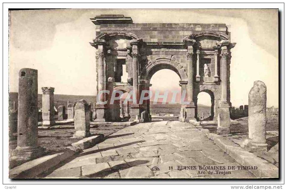 CPA Ruines Romaines De Timgad Arc de Trajan