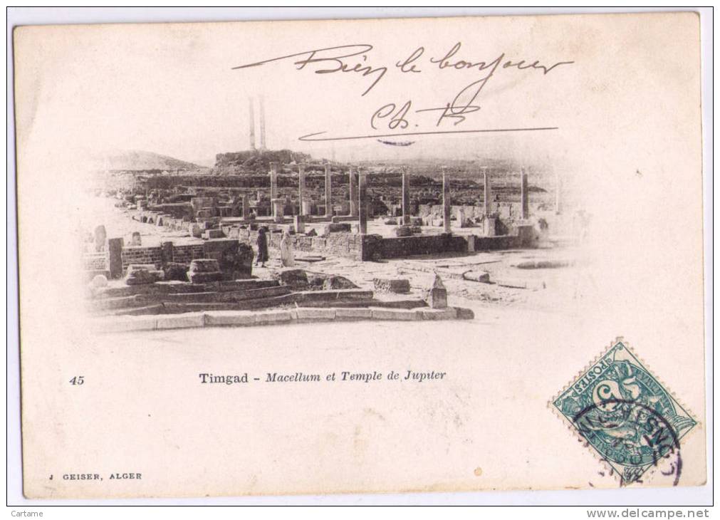 TIMGAD Macellum et temple de Jupiter