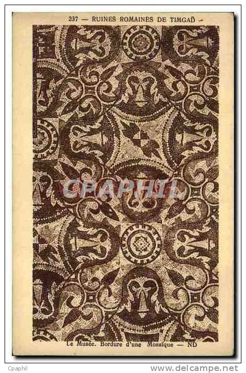 CPA Ruines Romaines De Timgad Le musee Bordure d une mosaique