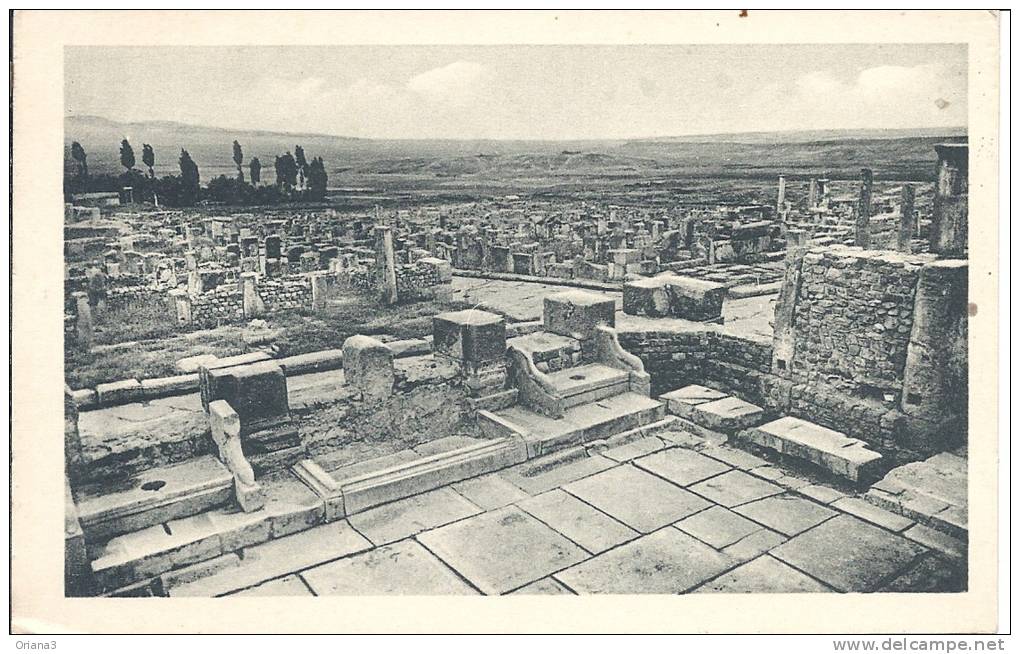 --  TIMGAD - LATRINES PUBLIQUES DU FORUM èè 1938