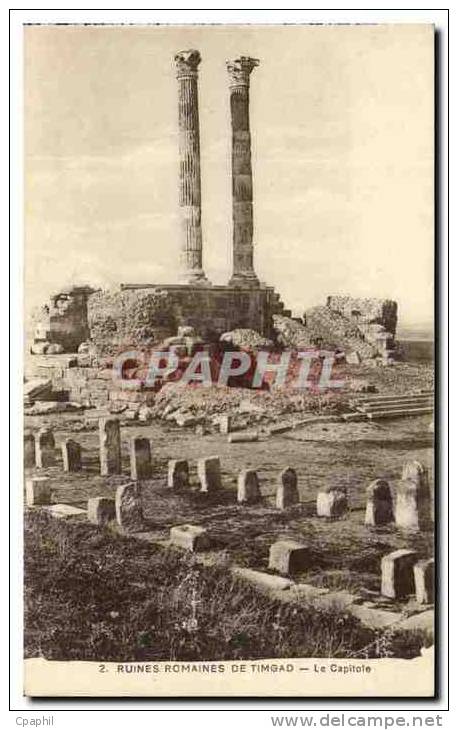 CPA Ruines Romaines De Timgad Le Capitole Algerie