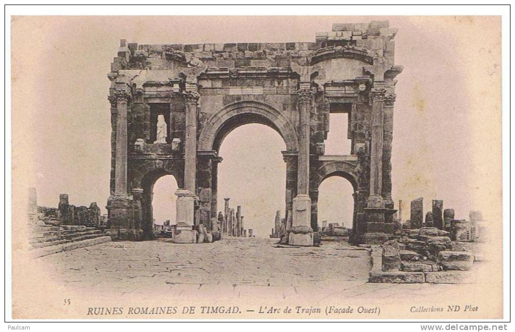 TIMGAD L´ARC DE TRAJAN (Façade Ouest)