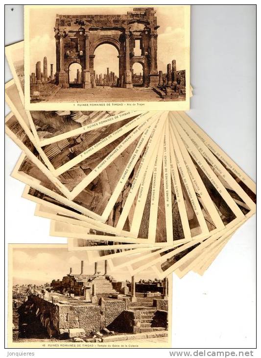 TIMGAD 18 cartes des ruines romaines de TIMGAD.