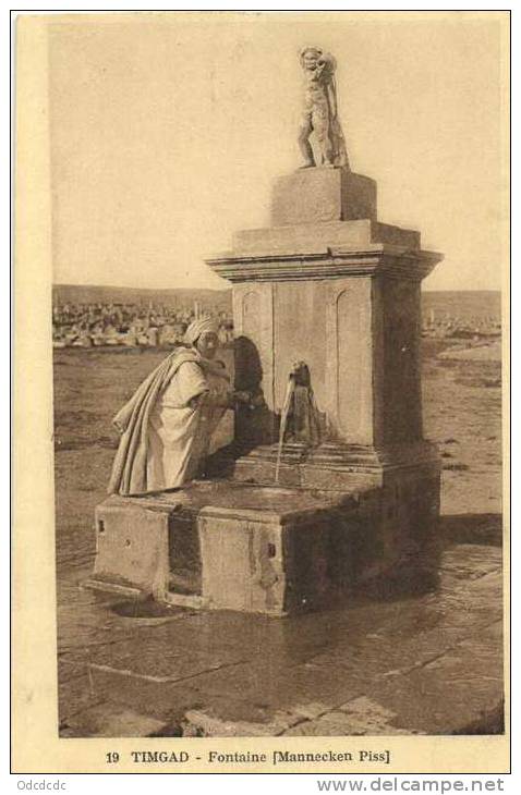 TIMGAD  Fontaine (Mannecken Piss)  Recto Verso