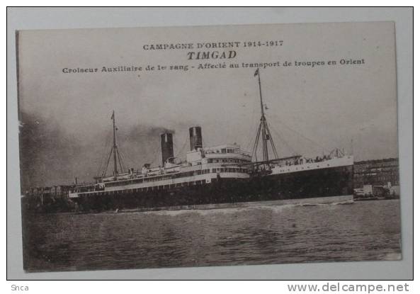 Bi1.f- TIMGAD Paquebot  Compagnie Generale Transatlantique Construit ACP Port de Bouc