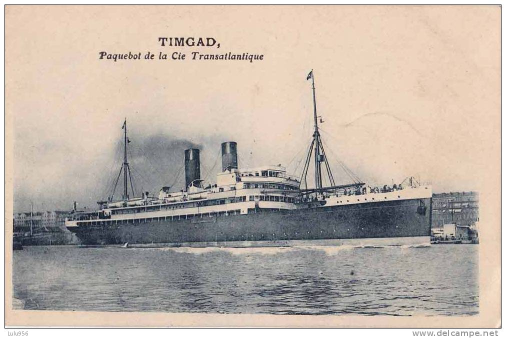 CPA * * TIMGAD * * Paquebot de la Cie Transatlantique