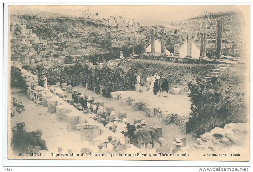CPA  9 x 14 Algérie TIMGAD Représentation d´