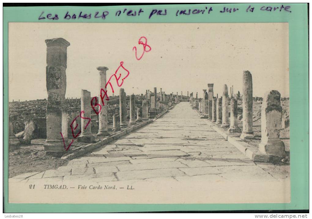 AGERIE, TIMGAD,  Voie Cardo Nord.   Oct  2012 GER-418