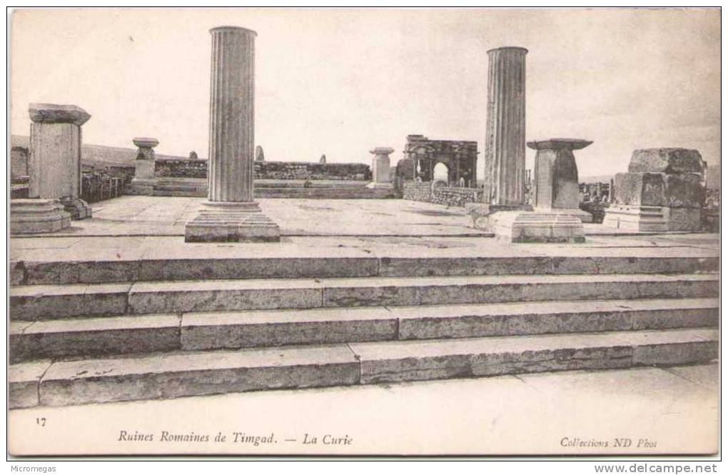 Algérie - Ruines Romaines de TIMGAD - La Curie