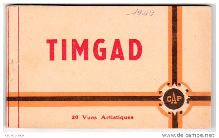 Carnet 20 Cpa de Timgad (ruines Romaines)