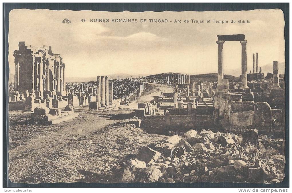 - CPA ALGERIE - Timgad, les ruines romaines