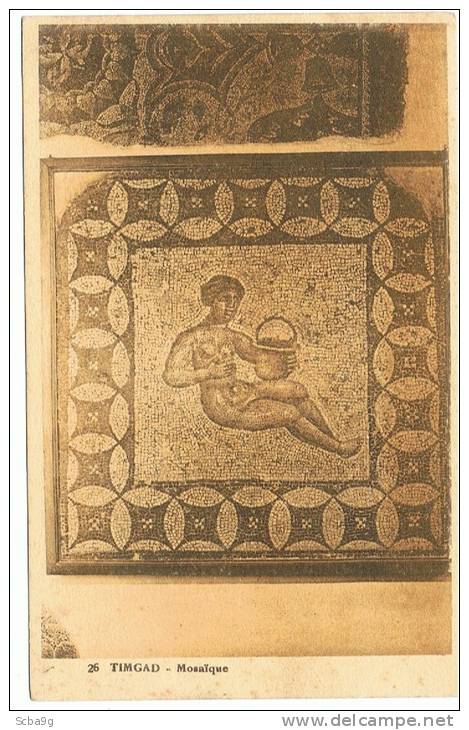 RUINES ROMAINES DE TIMGAD  MOSAIQUE