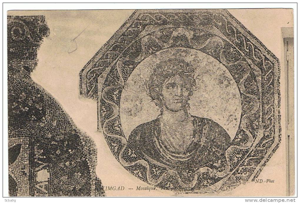 RUINES ROMAINES DE TIMGAD  MOSAIQUE