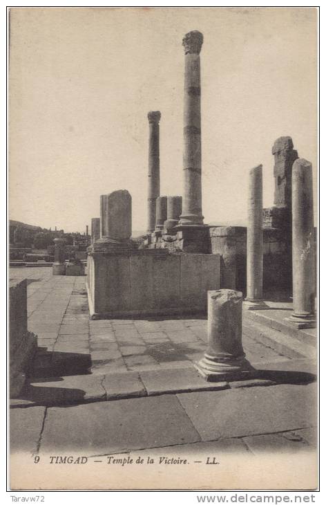 ALGERIE - TIMGAD / TEMPLE DE LA VICTOIRE