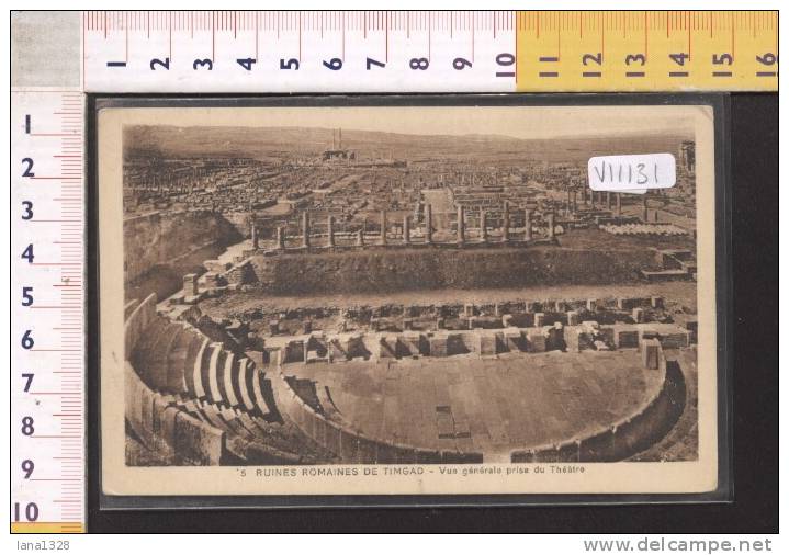 V11131 RUINES ROMAINES DE TIMGAD VUE GENERALE PRISE DU THEATRE TEATRI