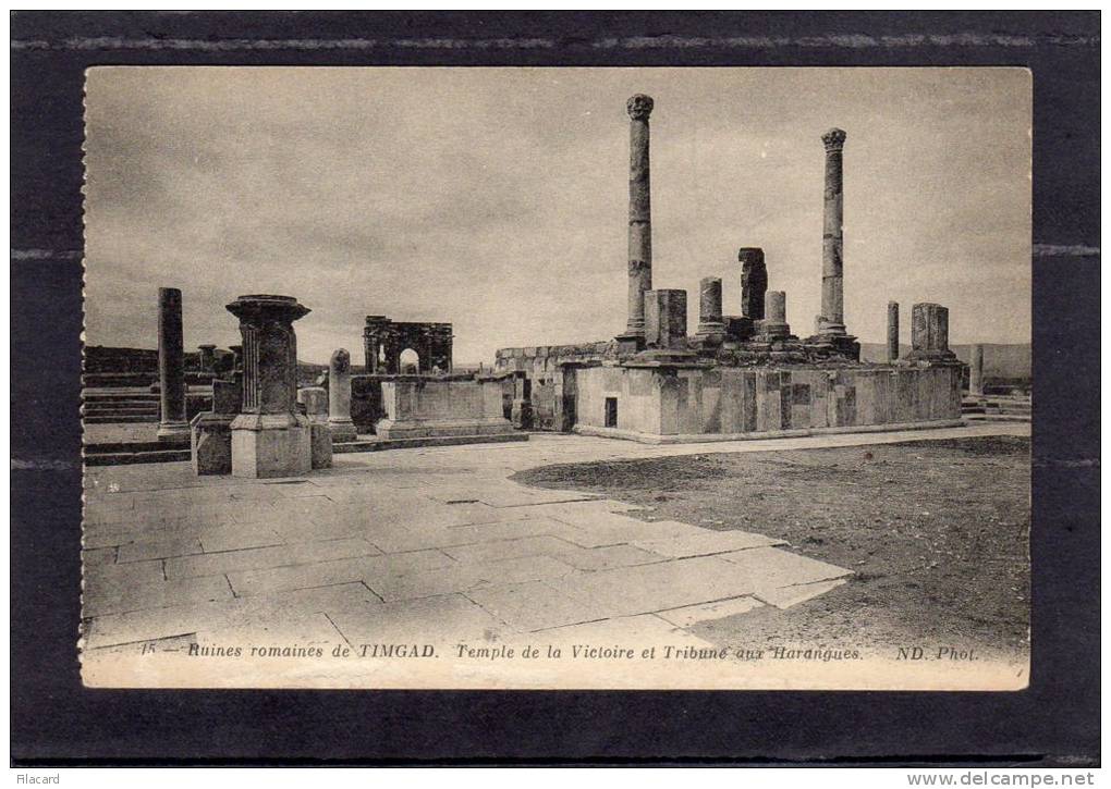 31037    Algeria,  Ruines  romaines  de  Timgad, Temple  de  la  Victoire  et  Tribune  aux  Harangues,  NV