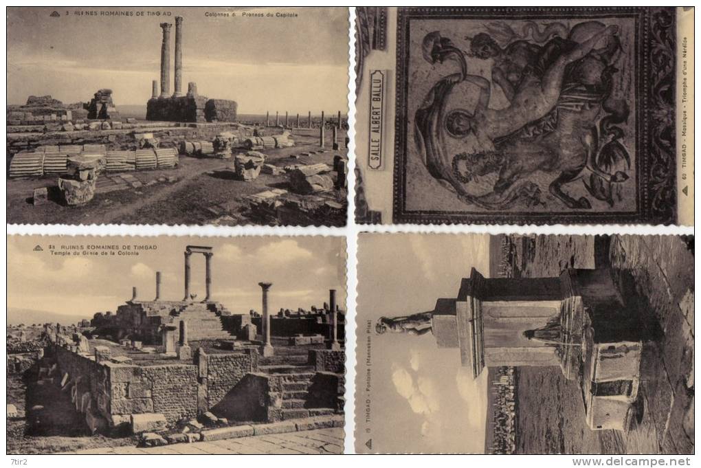 RUINES ROMAINES DE TIMGAD ( 12 cartes )