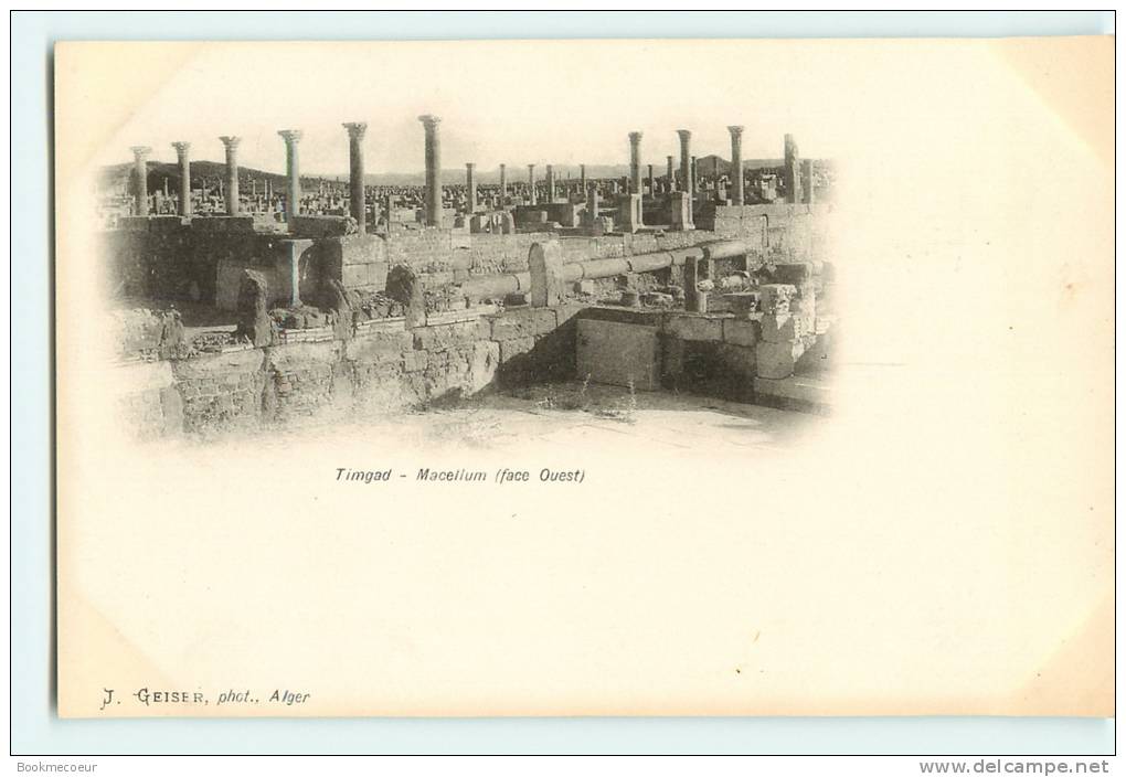 ALGERIE  TIMGAD   MACELLUM  FACE OUEST