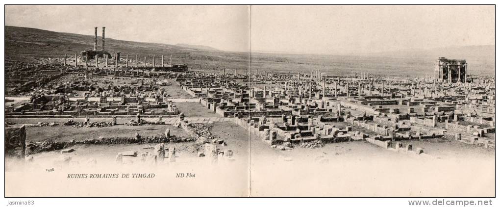 Ruines Romaines de Timgad carte à 2 volets