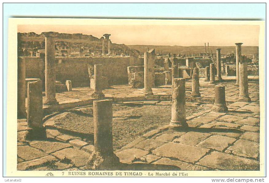 Ruines Romaines de TIMGAD /  Le MArché de l' Est