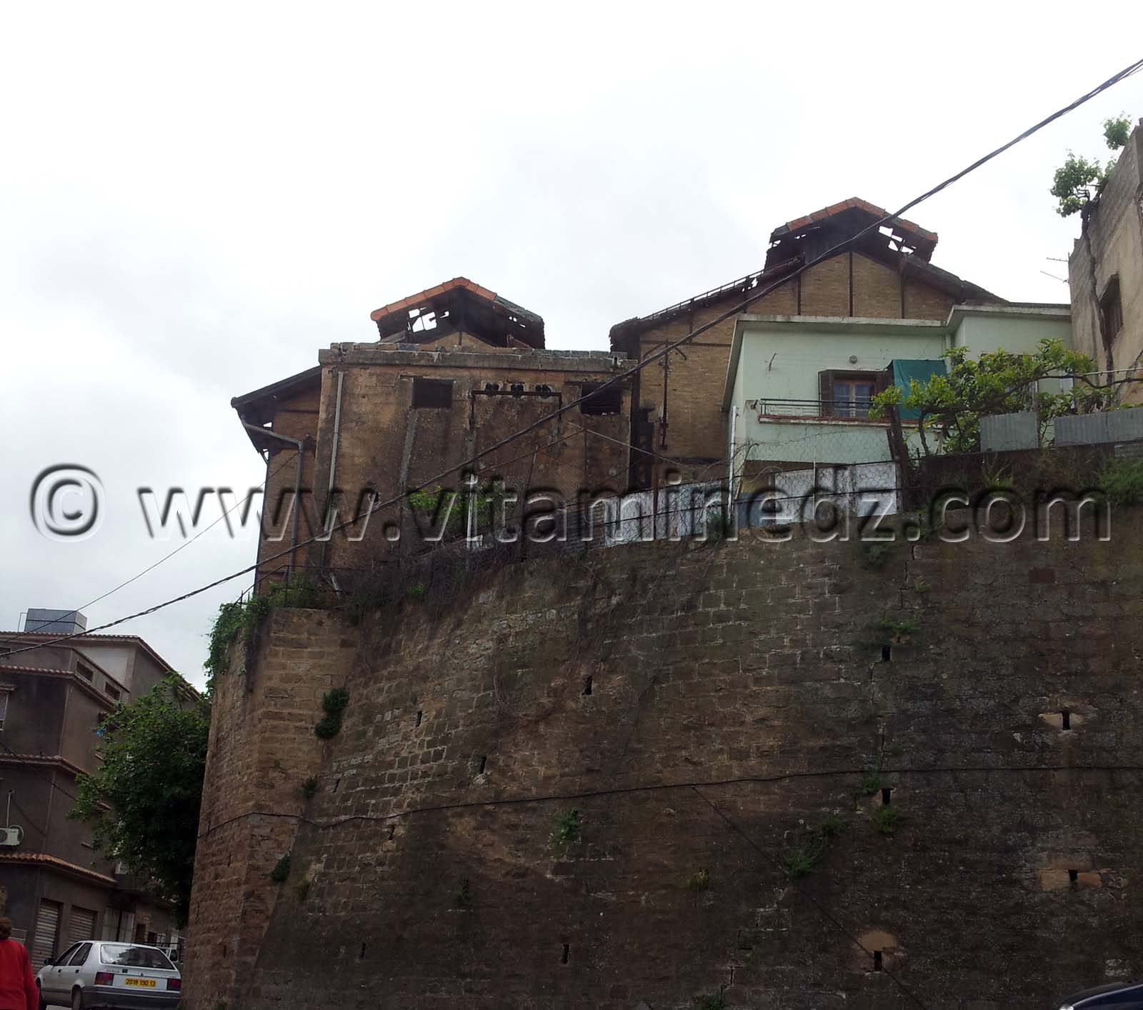 Rues de Tlemcen  maisons construites sur le terrain de la Gare (Agadir)