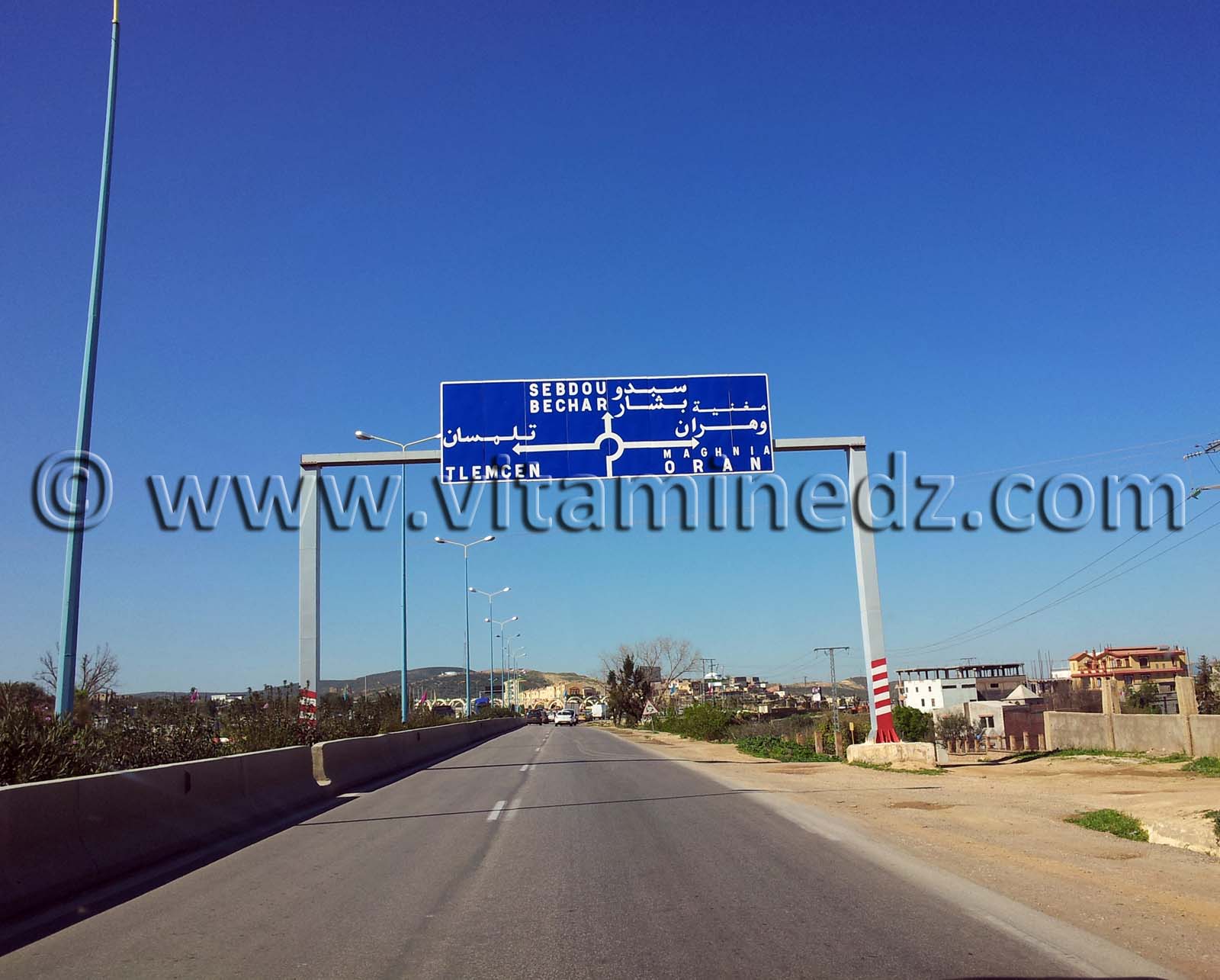 Rues de Tlemcen  Rond Point Koudia, vers Sebdou, Tlemcen ou Oran